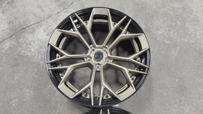 New 20x8.5 ET30 20x10 ET40 G Forged GF11 (4 wheel) 5x114.3 Black Bronze