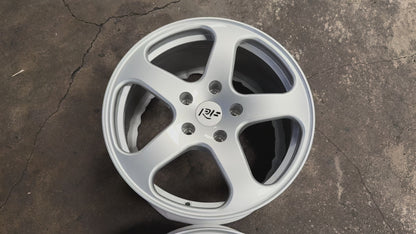 New 18x8 ET50 18x10 ET55 Overdrive RUF Forged (4 wheels) Silver 5x130