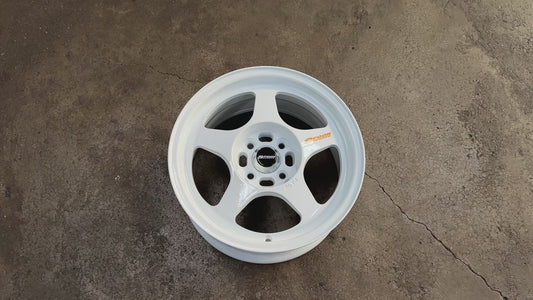New 15X7 ET35 XOX Spoon Rim (4 wheel) White 4X100