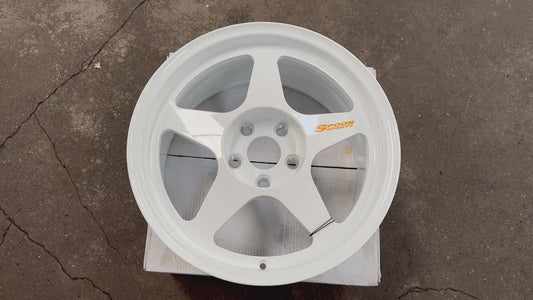 New 17X8.5 ET35 NK Performance Spoon Rim (4 wheel) Gloss White 5X114.3